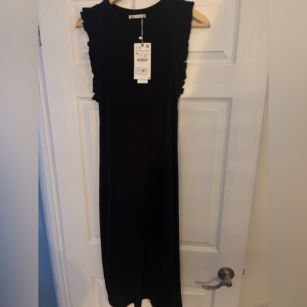 Zara Black Midi Dress
